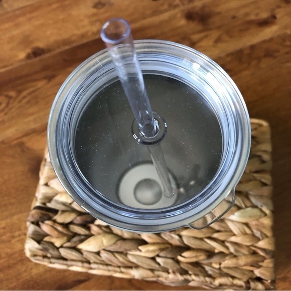 Large mint green tumbler with straw 24oz (includes your choice of stickers). - Picture 2 of 2